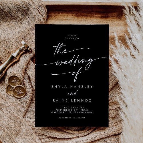 Boho Chic COLOR EDITABLE The Wedding Of Invitation