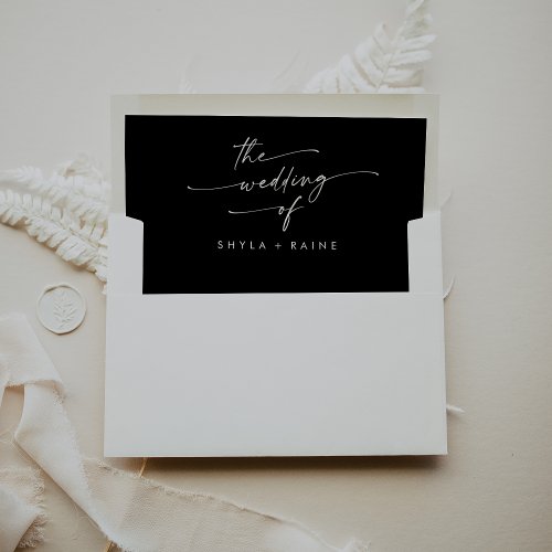 Boho Chic COLOR EDITABLE Wedding Envelope Liner