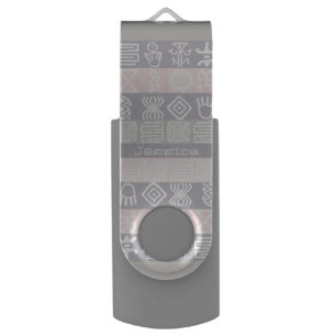 Boho-chic Design Personalizable USB Flash drive