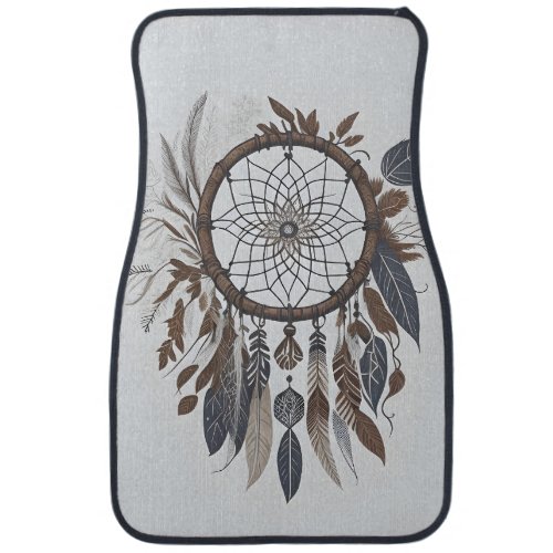 Boho Chic Dreamcatcher Earthy Toned Infused Charm Car Floor Mat