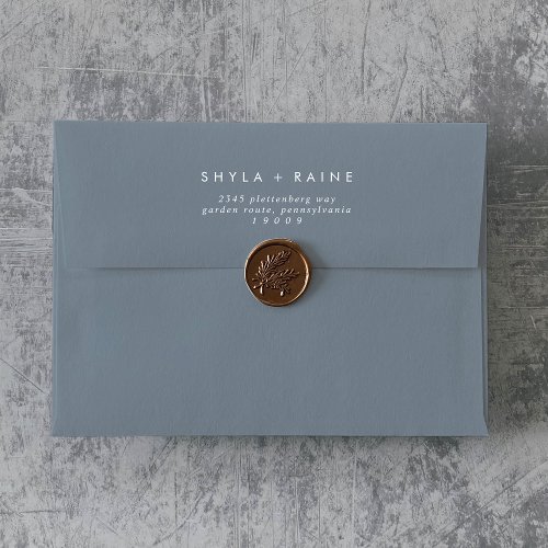Boho Chic Dusty Blue Wedding Envelopes