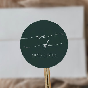 Boho Chic Emerald Green We Do Envelope Seals