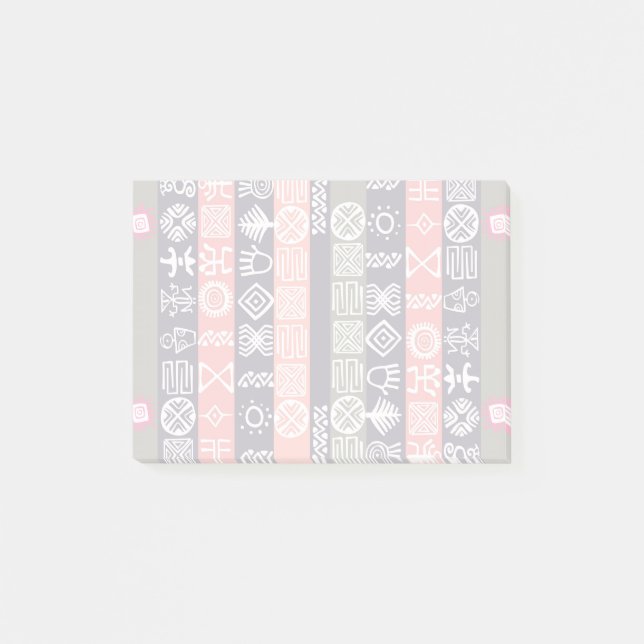Boho-chic Ethnic African Design Post-it Post-it Notes (Front)