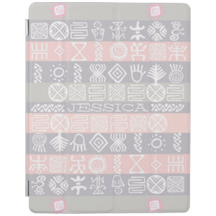 Boho-chic Ethnic Pattern #1 Personalized iPad Smart Cover
