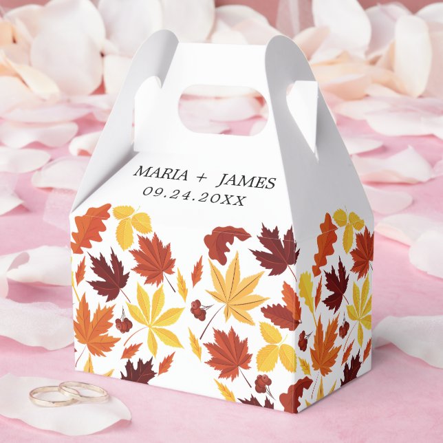 Boho Chic Fall Wedding Favor Boxes (Wedding)