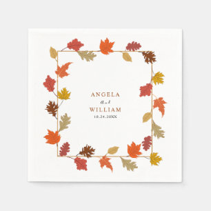Boho Chic Fall Wedding Napkins