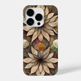 Boho chic floral mandala iphone case