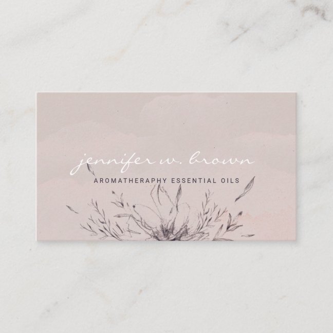 Boho Chic Flower Business Card