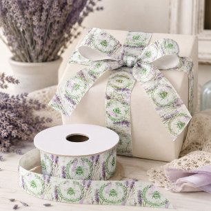 boho chic french country lavender vintage bee satin ribbon