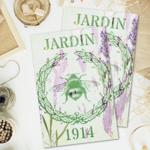 boho chic french country lavender vintage bee tissue paper