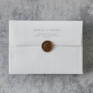 Boho Chic Green and White Wedding Envelopes