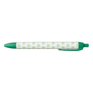 Boho Chic Green Rainbow Pattern Pen