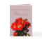 Boho Chic Happy Birthday Red Roses Bouquet Mauve