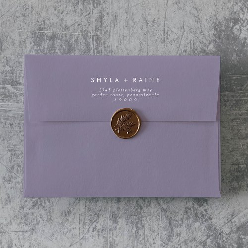 Boho Chic Lavender Purple Wedding Envelopes