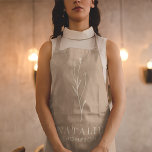 Boho Chic Mushroom Brown Personalized Monogram Apron<br><div class="desc">Boho Chic Mushroom Brown Personalized Monogram Apron, a stylish and practical accessory perfect for any culinary or creative endeavor. Crafted with modern minimalism in mind, this apron features a chic mushroom brown color scheme and trendy typography that exudes sophistication and elegance. Personalized with your monogram, this apron adds a touch...</div>