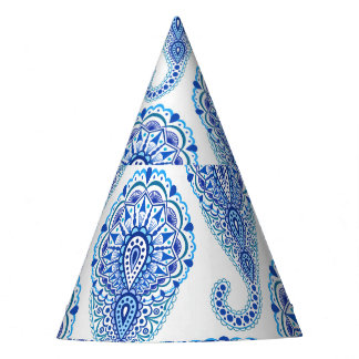 Boho Chic Paisley Seamless Oriental Party Hat