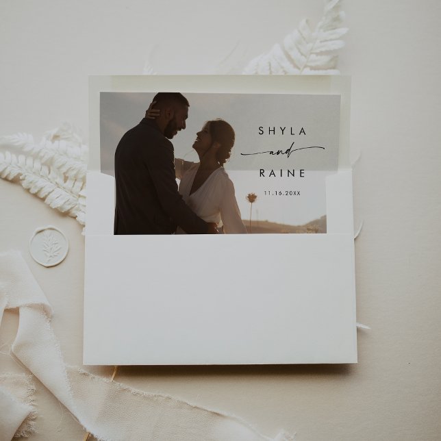 Boho Chic Photo Wedding Envelope Liner (Creator Uploaded)