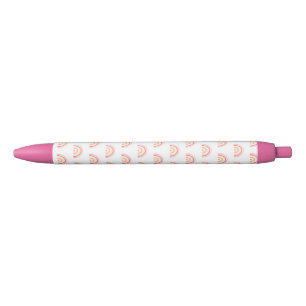 Boho Chic Pink Rainbow Pattern Pen