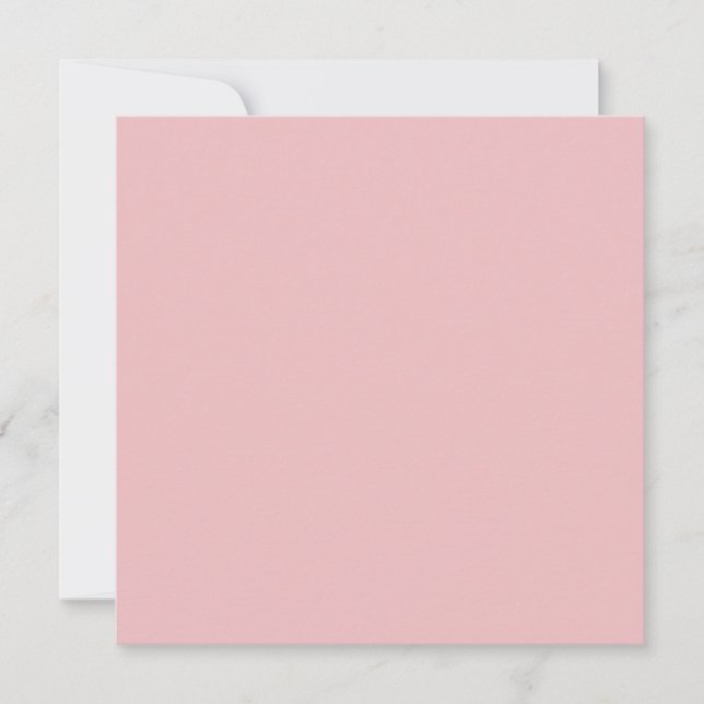 Boho Chic Pink Solid Color Card (Front)