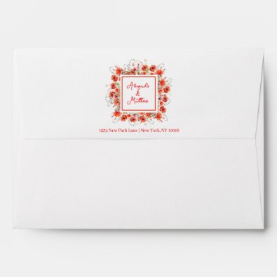 Boho Chic Poppy Flowers Wedding 