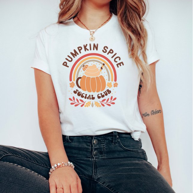 Boho Chic Pumpkin Spice Social Club  T-Shirt (Creator Uploaded)