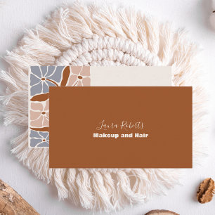 Boho Chic Retro Floral Business Card