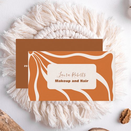 Boho Chic Retro Floral Business Card