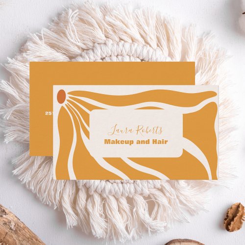 Boho Chic Retro Floral Business Card