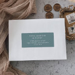 Boho Chic Seafoam Teal Guest Address Labels<br><div class="desc">These boho chic seafoam teal guest address labels are perfect for a minimalist wedding envelope. The colorful blue green modern bohemian design features simple rustic calligraphy with a unique yet classic style reminiscent of the beach, ocean and summer seaside. Customize each label with the name and address of your recipients....</div>