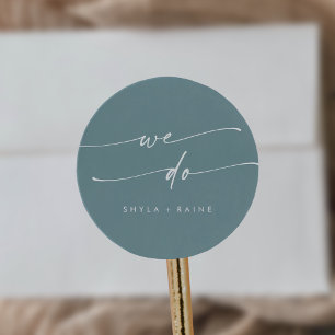 Boho Chic Seafoam Teal We Do Envelope Seals