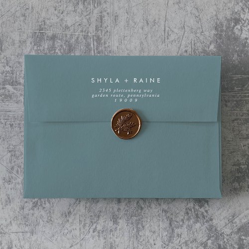 Boho Chic Seafoam Teal Wedding Envelopes