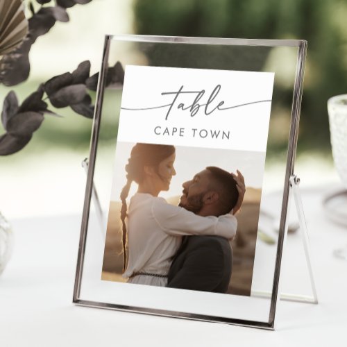 Boho Chic Silver Gray Photo Table Numbers