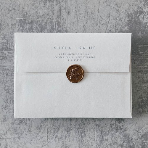 Boho Chic Slate Blue Wedding Envelopes