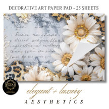 Boho Chic Sunflower Flowers 25 Sheet
