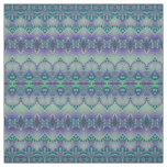 Boho Chic Teal Purple Pattern Fabric