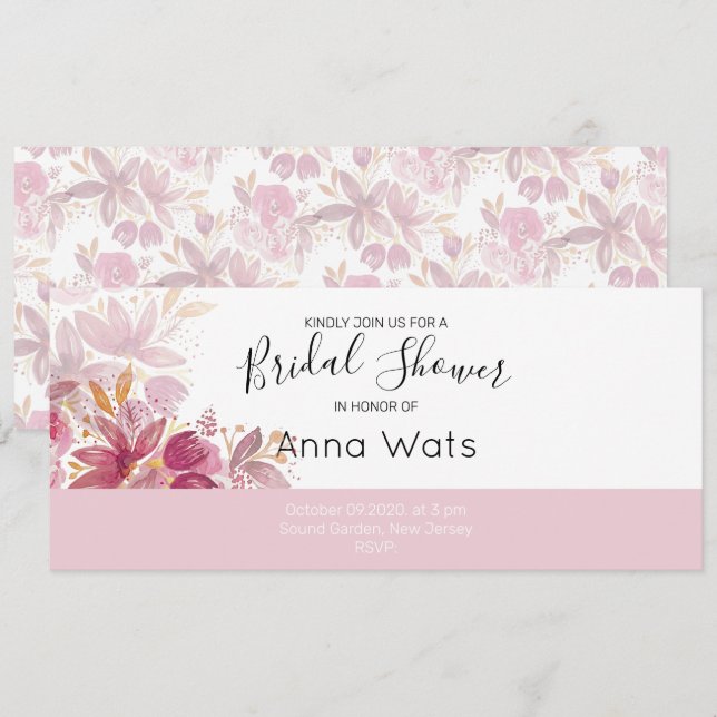 Boho Chic Terracotta Blush Floral  (Front/Back)