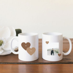 Boho Chic Terracotta valentine's Day couple photo Coffee Mug