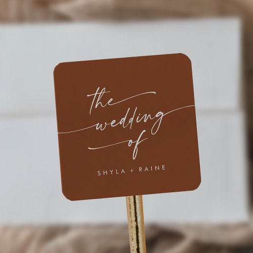 Boho Chic Terracotta Wedding Envelope Seals