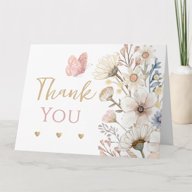 Boho Chic Thank You Card (Front)