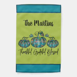 Boho Chic Thankful Grateful Blessed Garden Flag