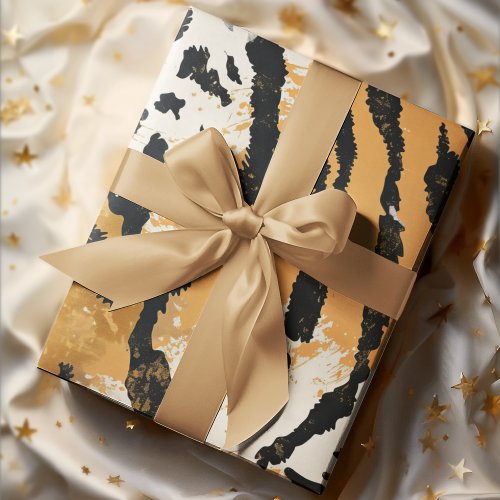 Boho Chic Tiger Print Design  Wrapping Paper