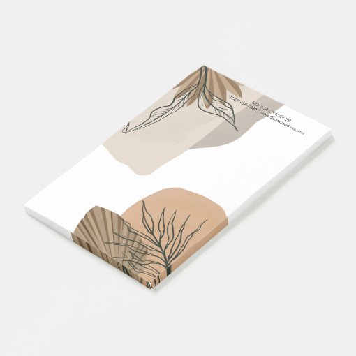 Boho Chic Tropical Monogram Post-it Notes | Zazzle