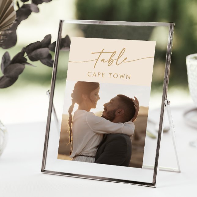 Boho Chic Vintage Gold Photo Table Numbers (Creator Uploaded)