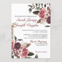 Boho Chic Wedding Invitation