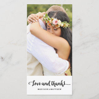 Boho Chic | Wedding Thank You Photo Card