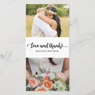 Boho Chic | Wedding Thank You Photo Card