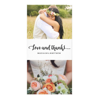 Boho Chic | Wedding Thank You Photo Card