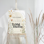 Boho Chic Wildflowers Bridal Shower Welcome Sign<br><div class="desc">Boho Chic Wildflowers Bridal Shower Welcome Sign</div>