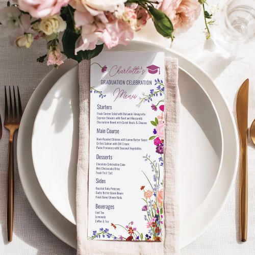 Boho Chic Wildflowers Graduation Party