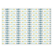 boho chic yellow blue arrows table cover tablecloth (Front (Horizontal))